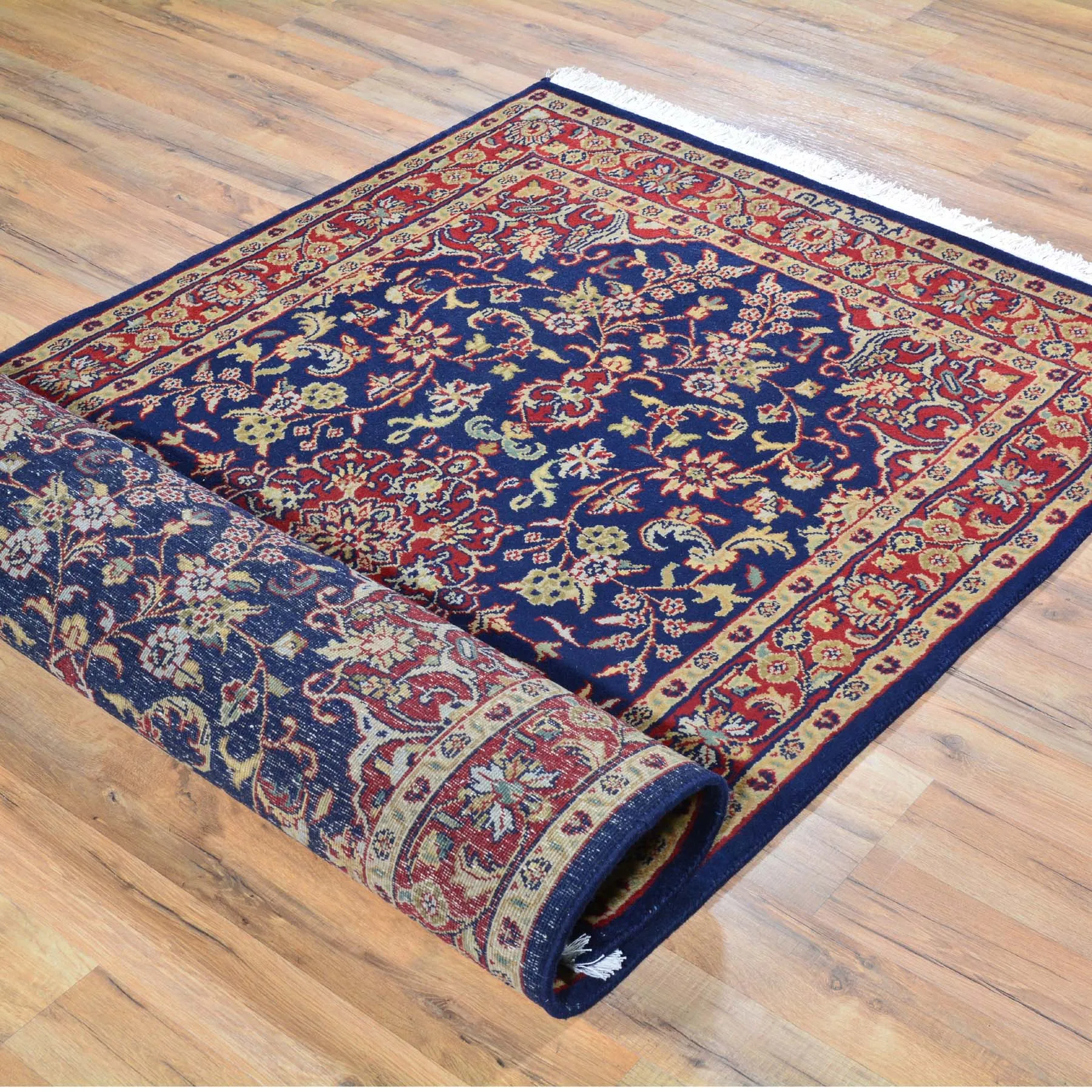 Hand-Knotted T.Wash Mahal Design Wool Rug (Size 3.6 X 5.10) Cwral-639