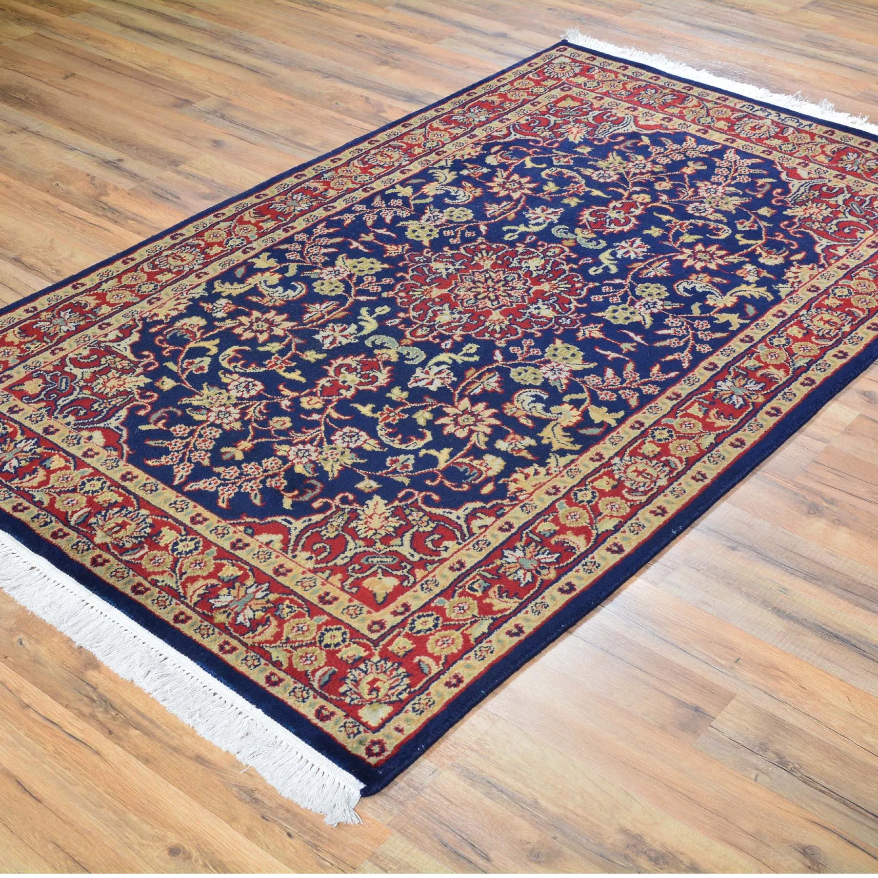 Hand-Knotted T.Wash Mahal Design Wool Rug (Size 3.6 X 5.10) Cwral-639