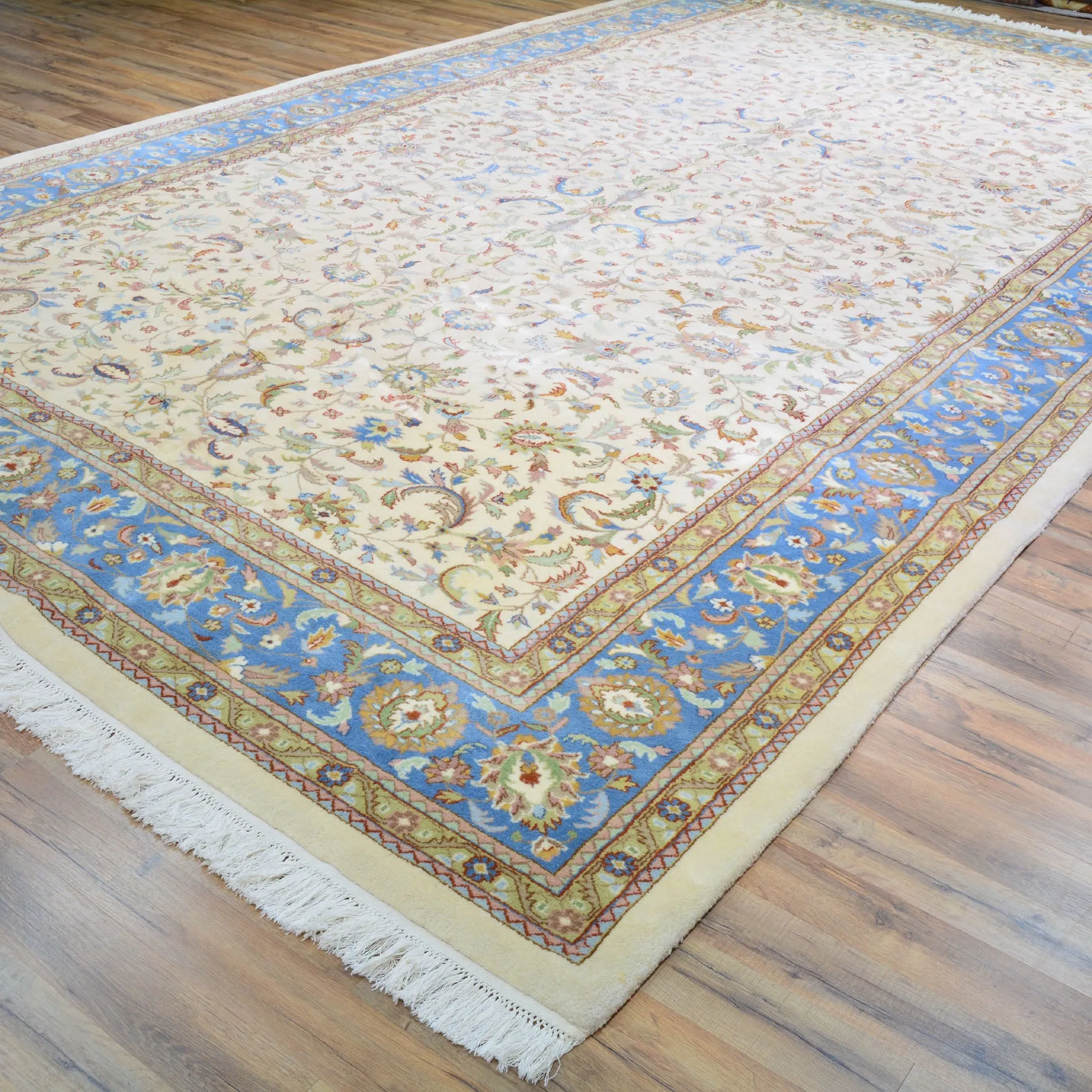 Hand-Knotted Vintage Design Handmade Wool Rug (Size 8.11 X 15.9) Brral-5490