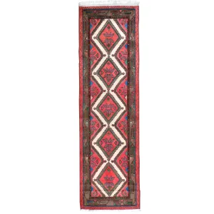 Hand-Knotted Vintage Tribal Design Handmade 100% Wool Rug (Size 2.8 X 9.1) Brral-4593