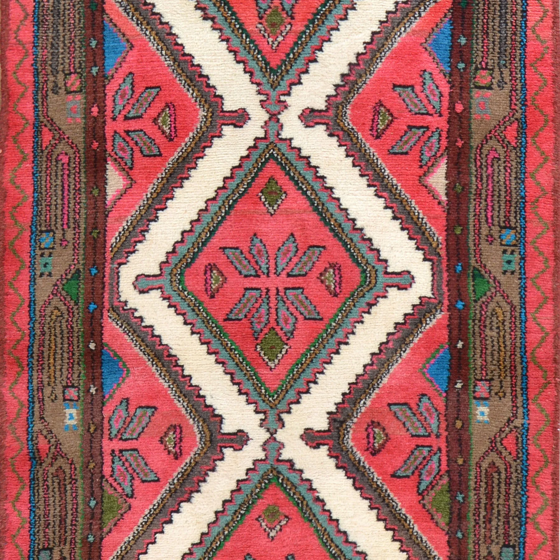 Hand-Knotted Vintage Tribal Design Handmade 100% Wool Rug (Size 2.8 X 9.1) Brral-4593