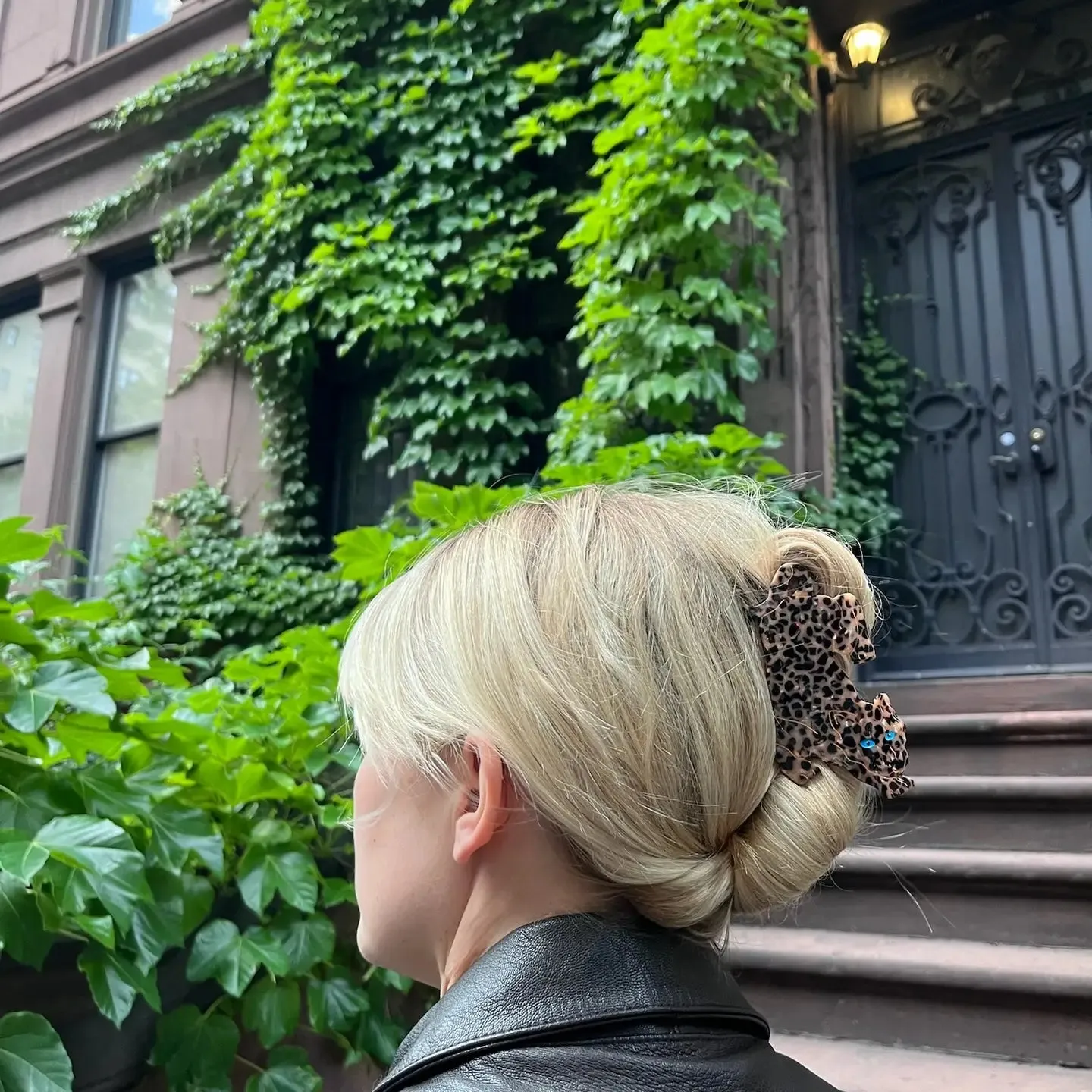 Hand Painted Leopard Claw Hair Clip