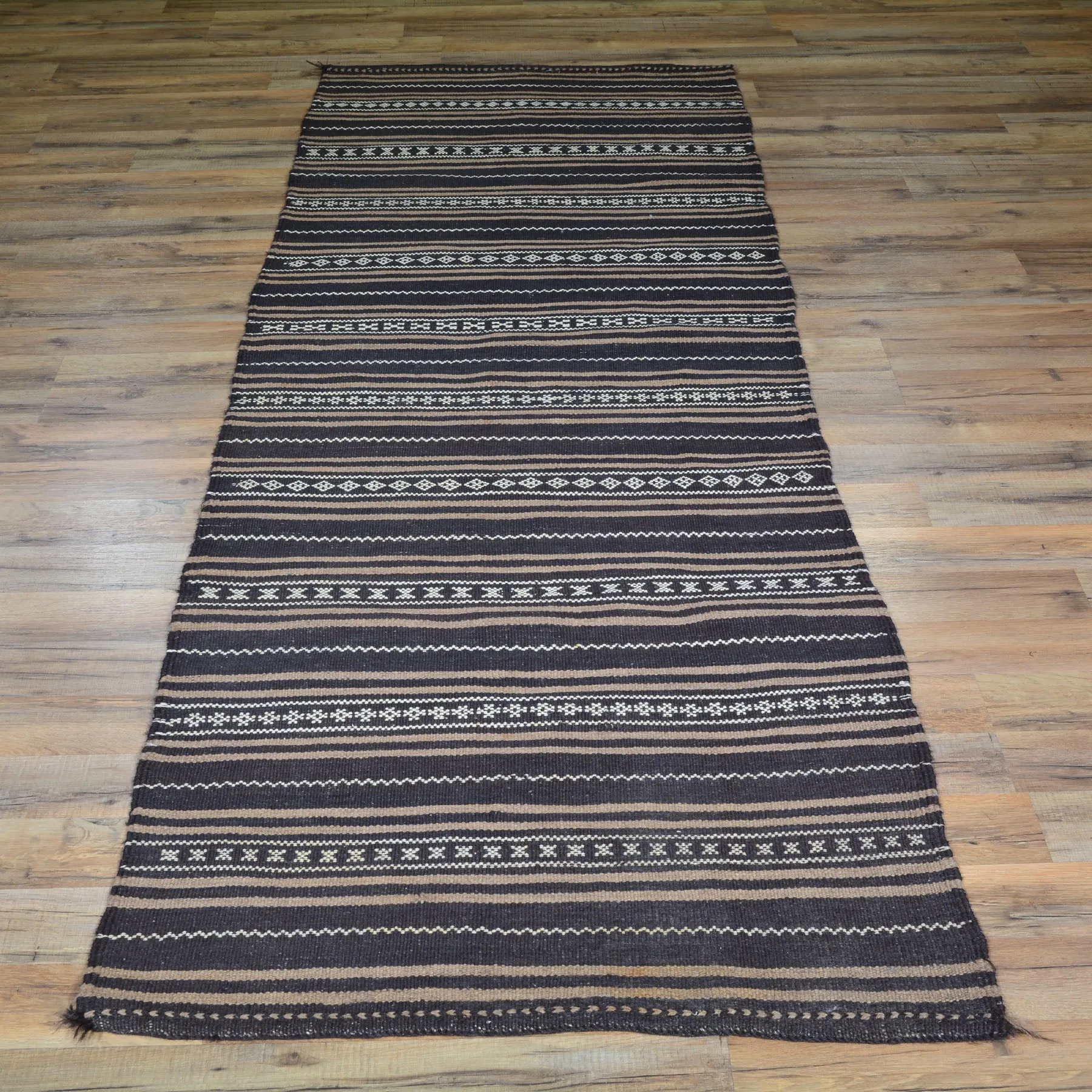Hand-Woven Fine Afghan Tribal Kilim 100% Wool Rug (Size 2.11 X 7.10) Brral-3519