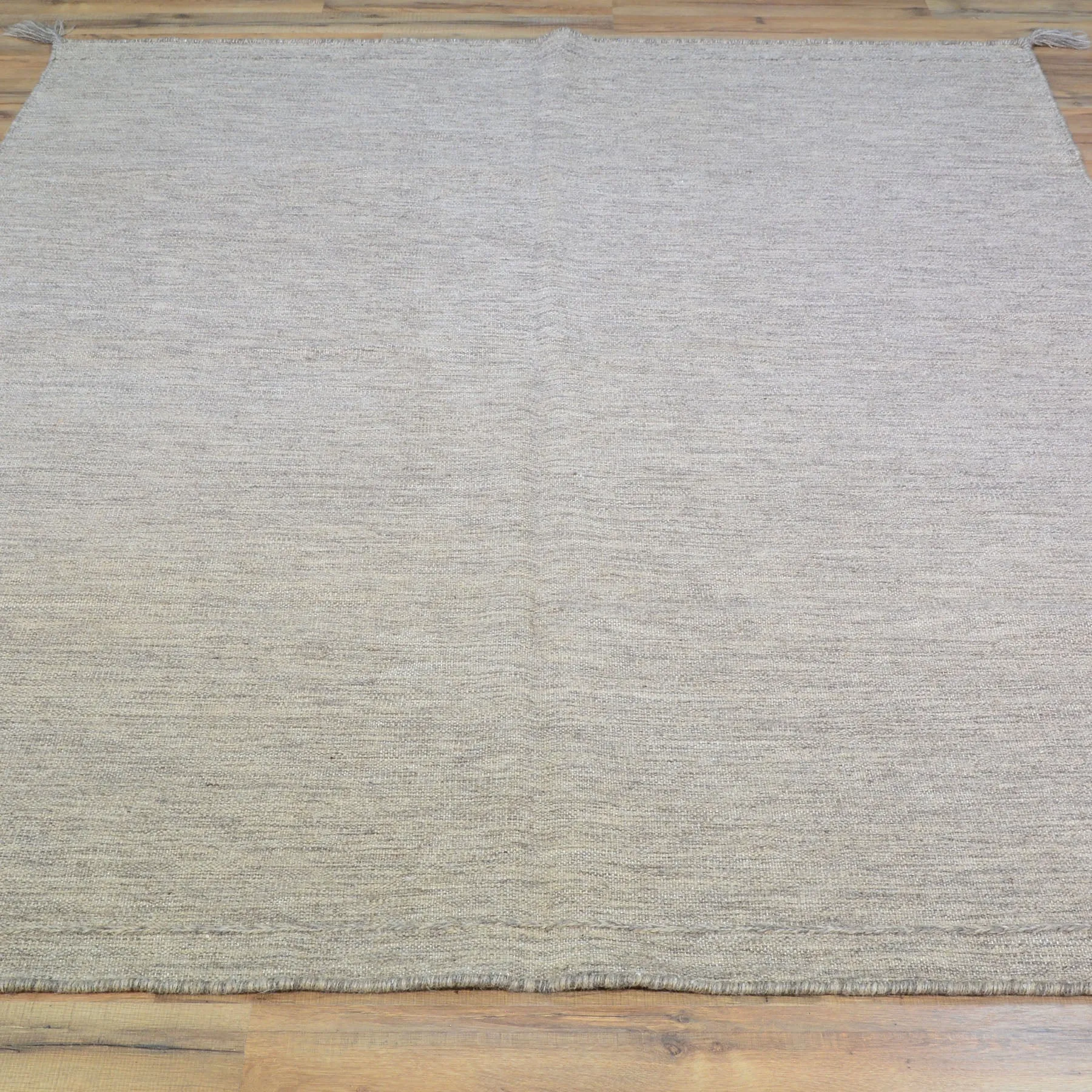 Hand-Woven Flat-Weave Contemporary Design Handmade Wool Rug (Size 5.2 X 6.10) Cwral-10977