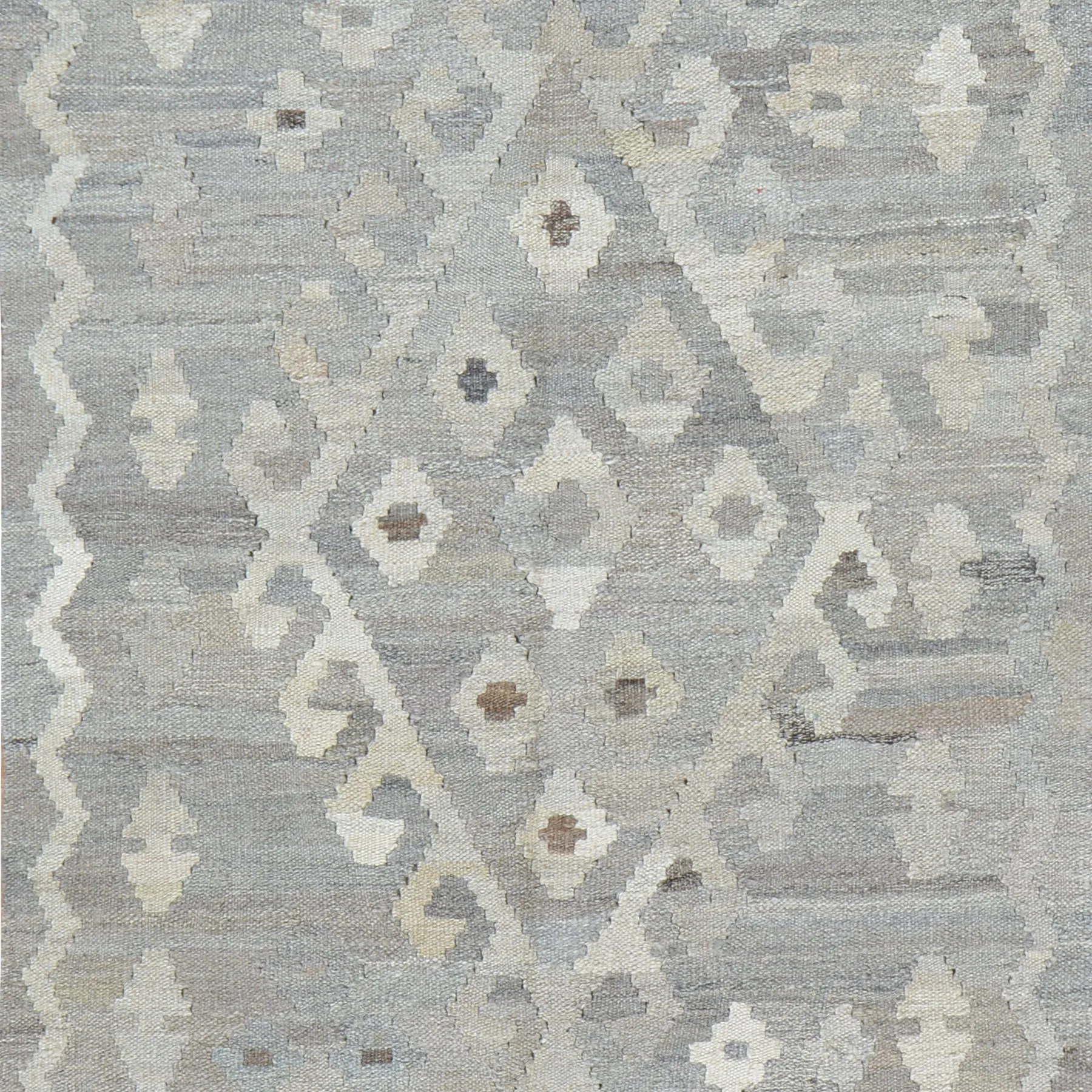 Hand-Woven Flat-weave Geometric Kilim Wool Rug (Size 2.7 X 4.2) Cwral-7857