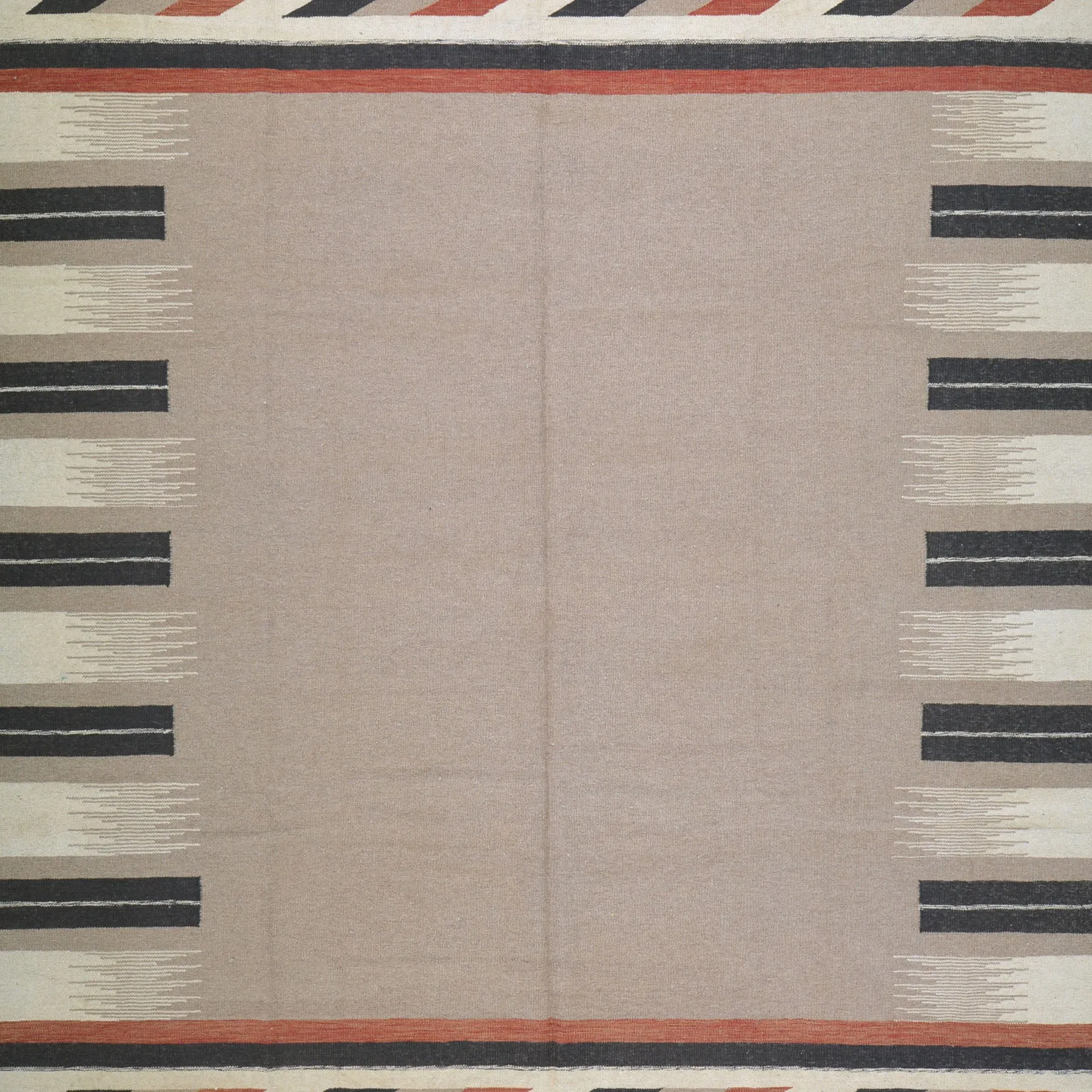 Hand-Woven Reversible Modern Design Handmade Wool Rug (Size 8.1 X 9.10) Cwral-10920