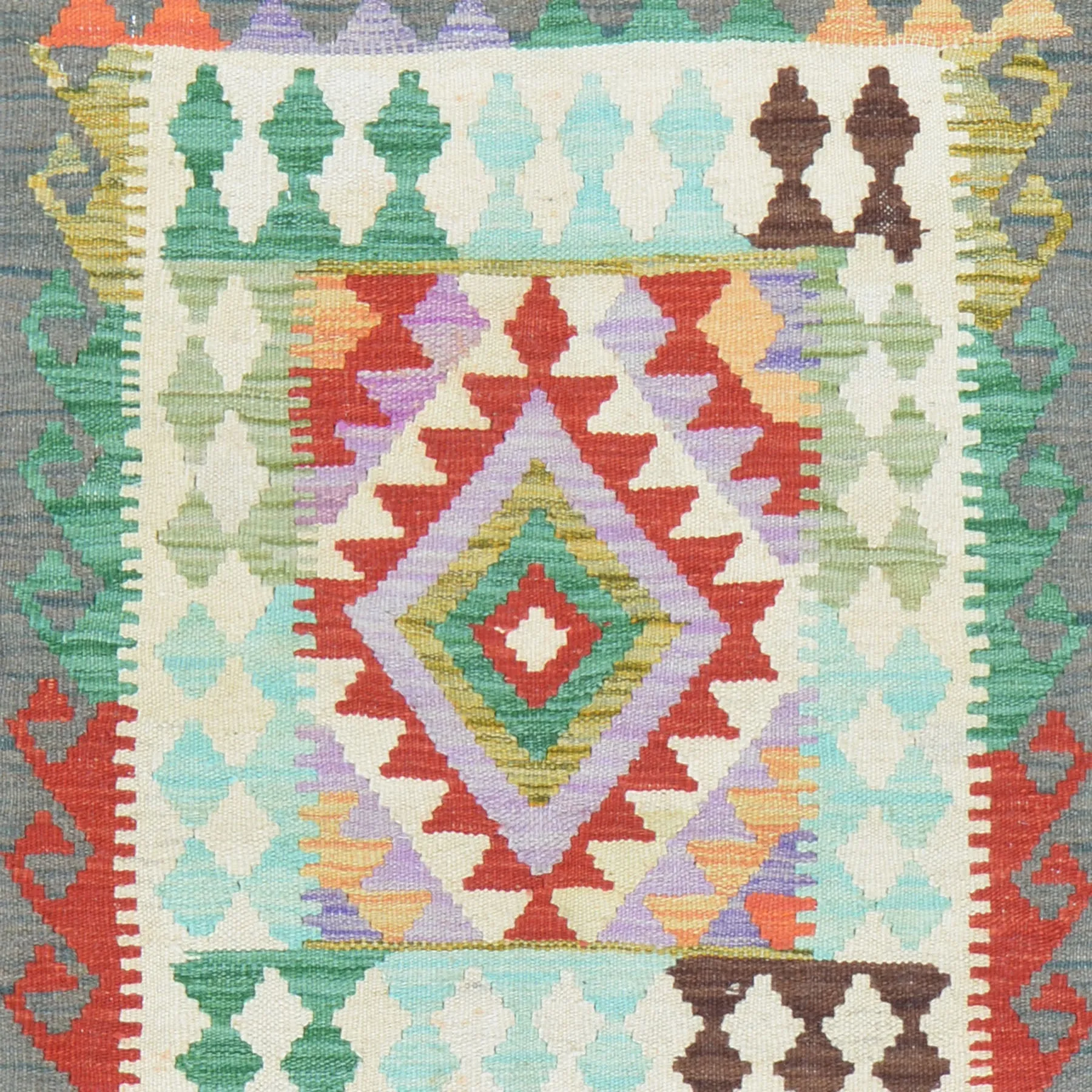 Hand-Woven Reversible Tribal Kilim Handmade Wool Rug (Size 2.1 X 2.7) Cwral-9405