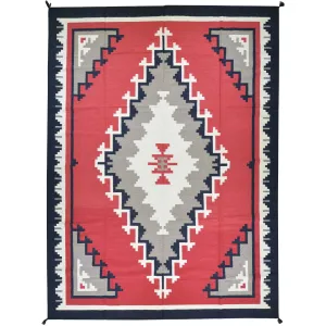 Hand-Woven Southwestern Design Handmade Wool Rug (Size 9.0 X 12.0) Cwral-7137