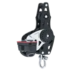 Harken 57mm Carbo Fiddle Ratchet Block — Swivel, Becket, Cam Cleat