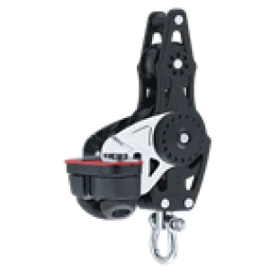 Harken 57mm Carbo Fiddle Ratchet Block — Swivel, Becket, Cam Cleat