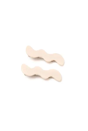 Hazel Blues® |  Wavy Clip Set in Cream