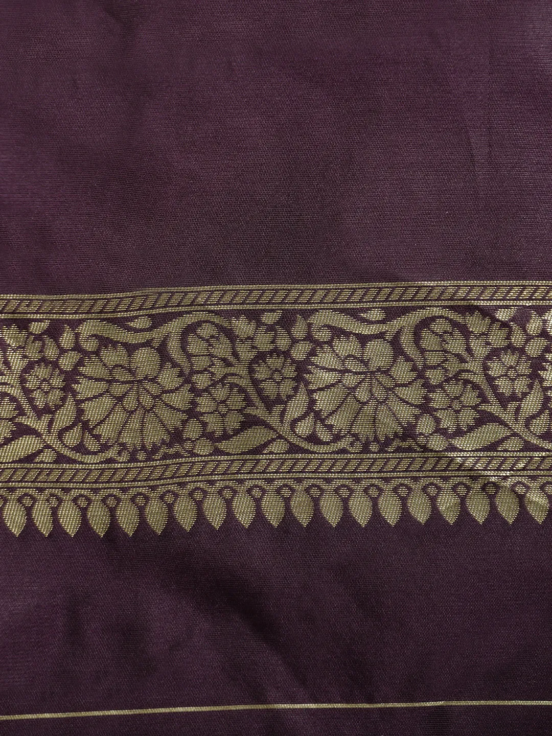 Heavy Purple Zari Woven Banarasi Saree
