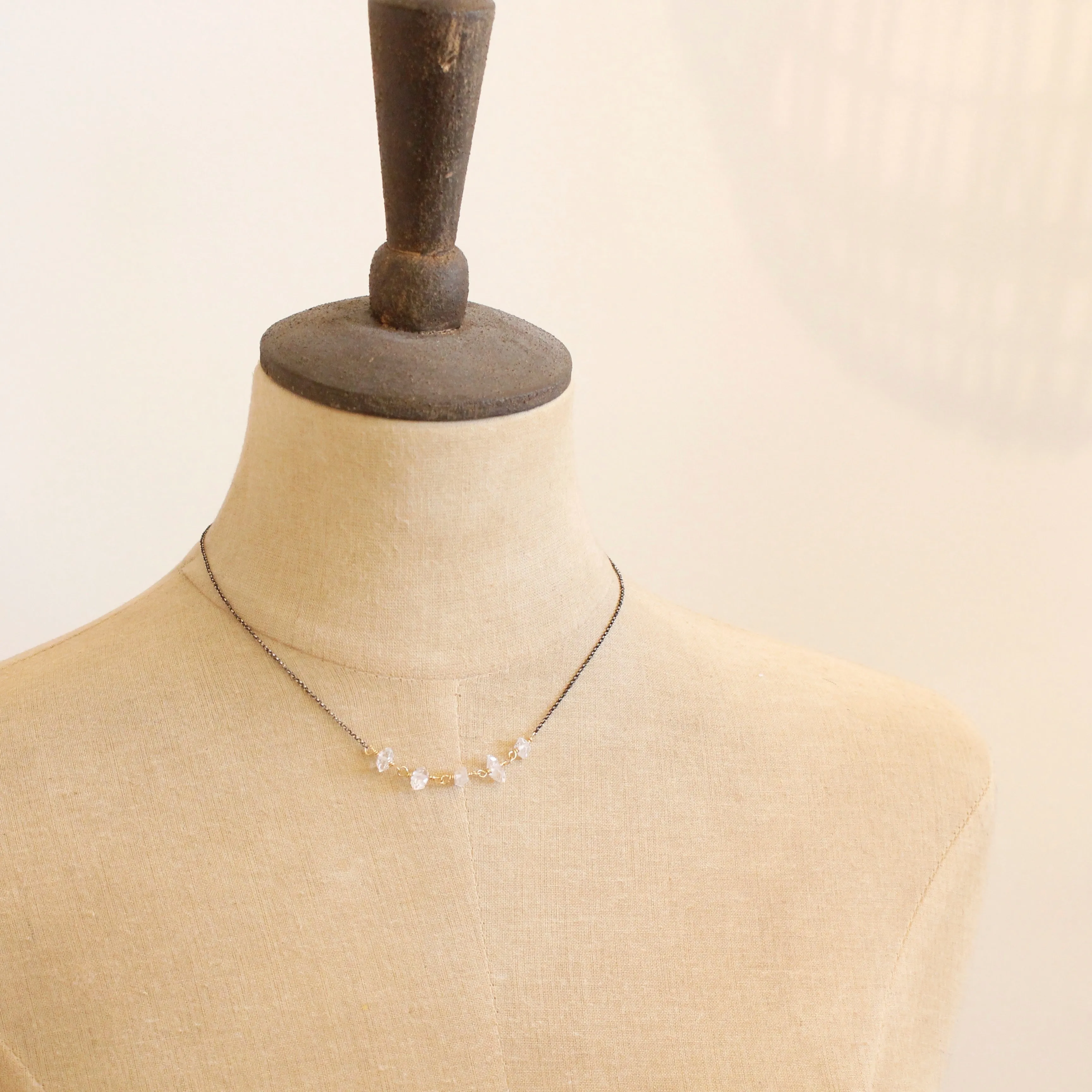 Herkimer Diamond Collar Necklace