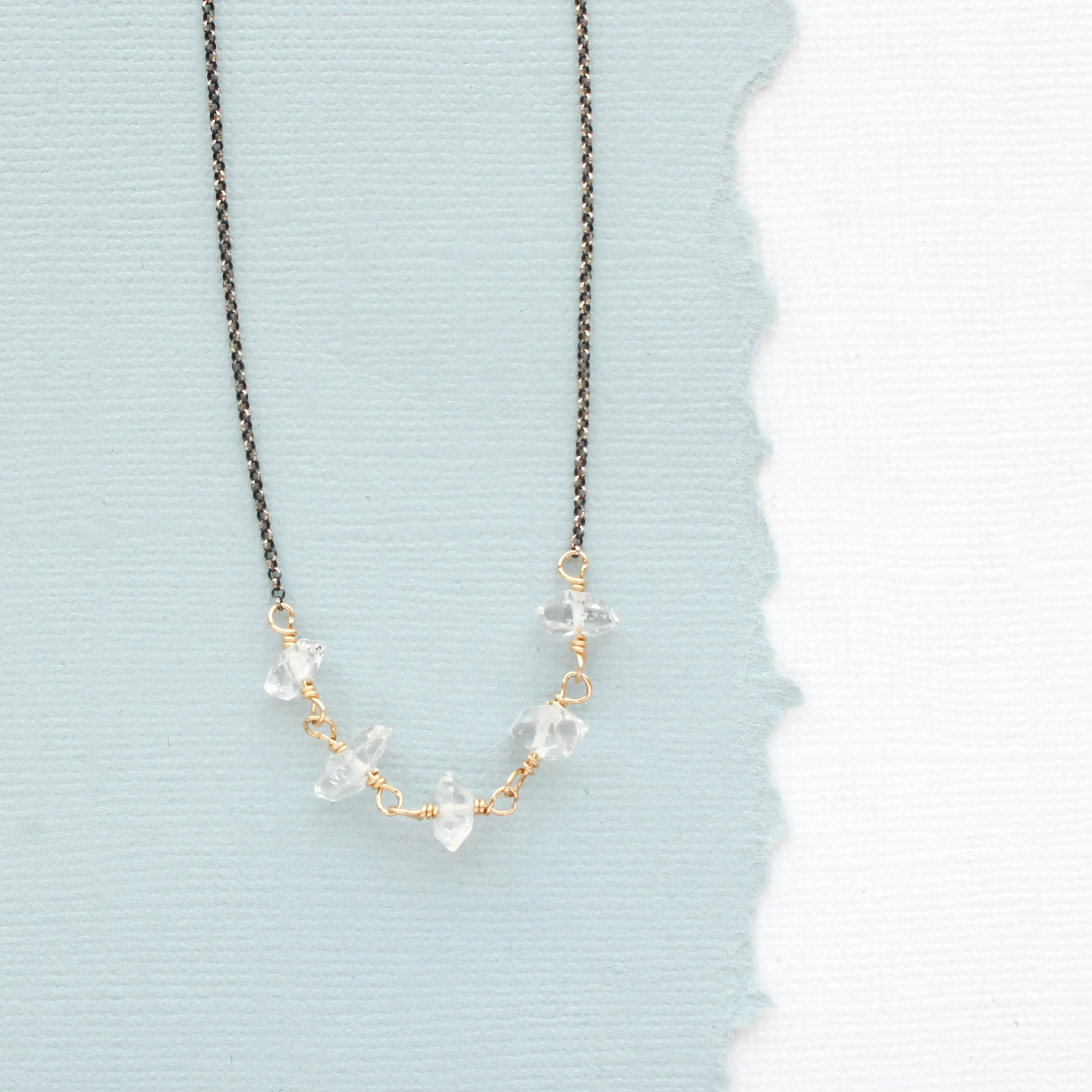 Herkimer Diamond Collar Necklace