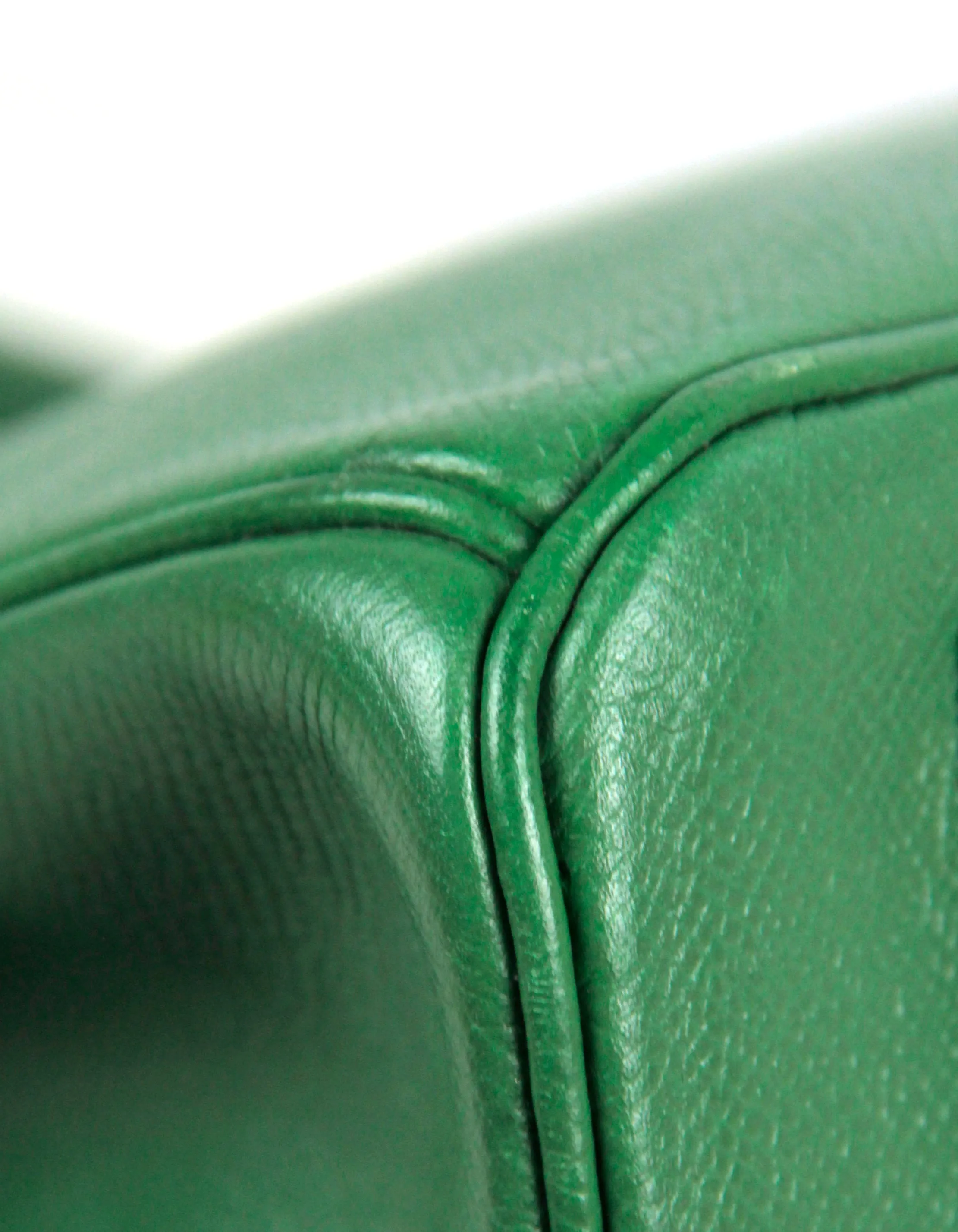 Hermes Green Epsom Leather 35cm Birkin Bag GHW