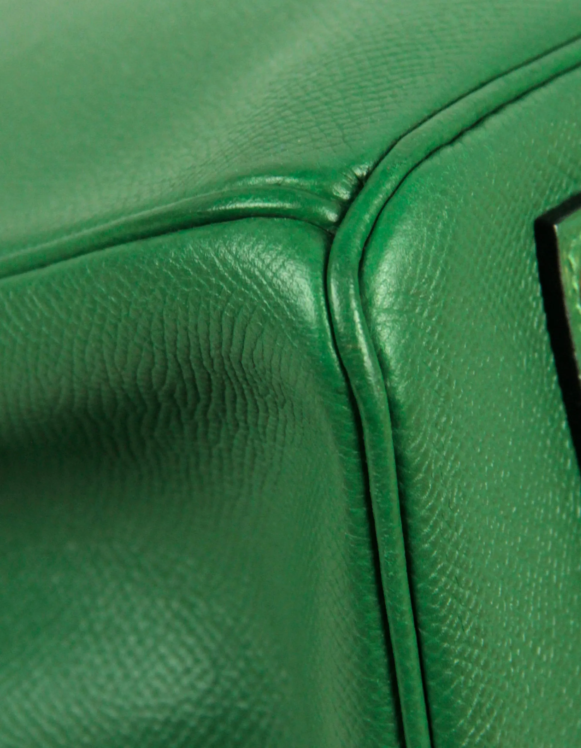 Hermes Green Epsom Leather 35cm Birkin Bag GHW
