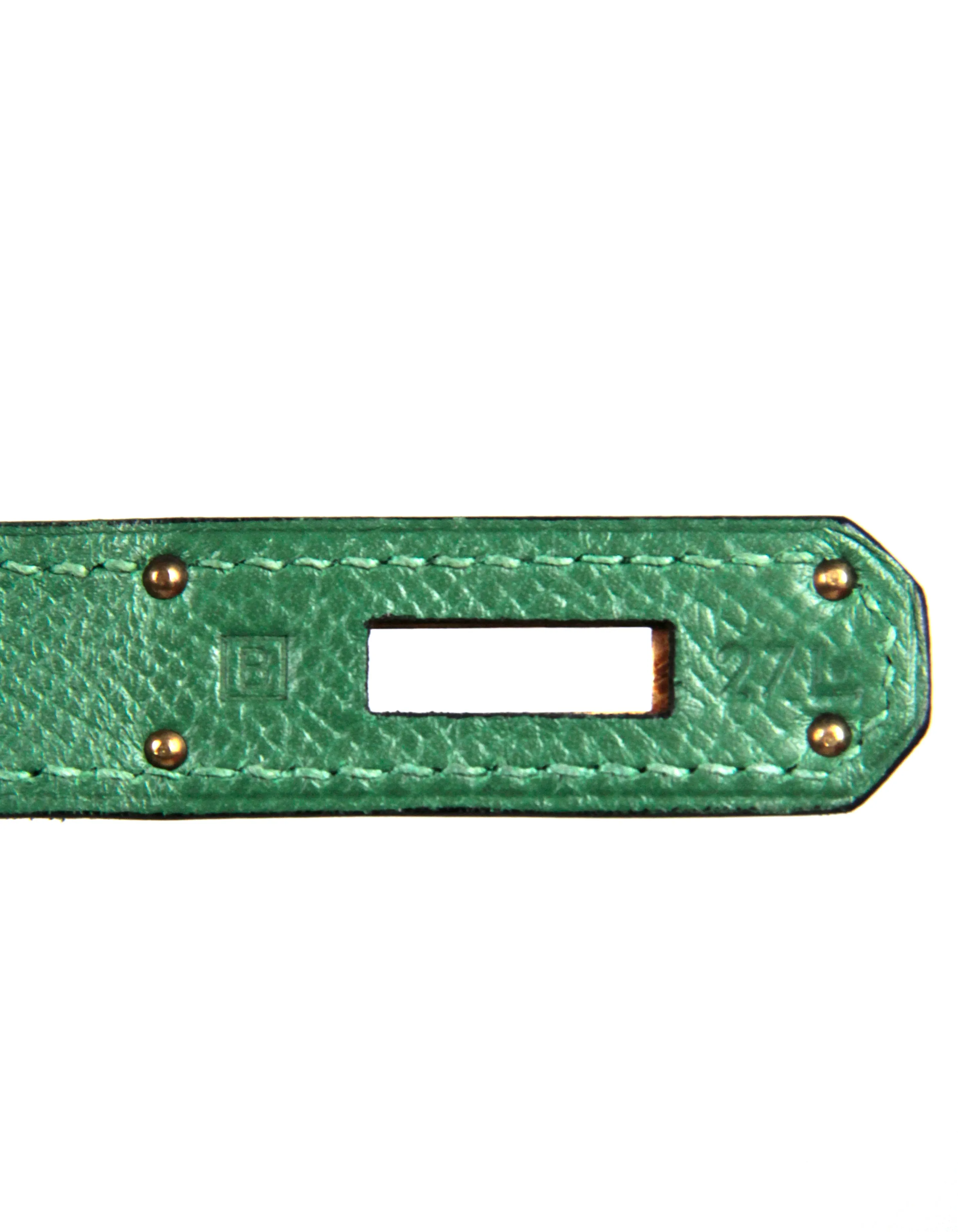 Hermes Green Epsom Leather 35cm Birkin Bag GHW