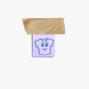 'Hi/Happy T-Shirt' Label | 6 Sew-in Labels