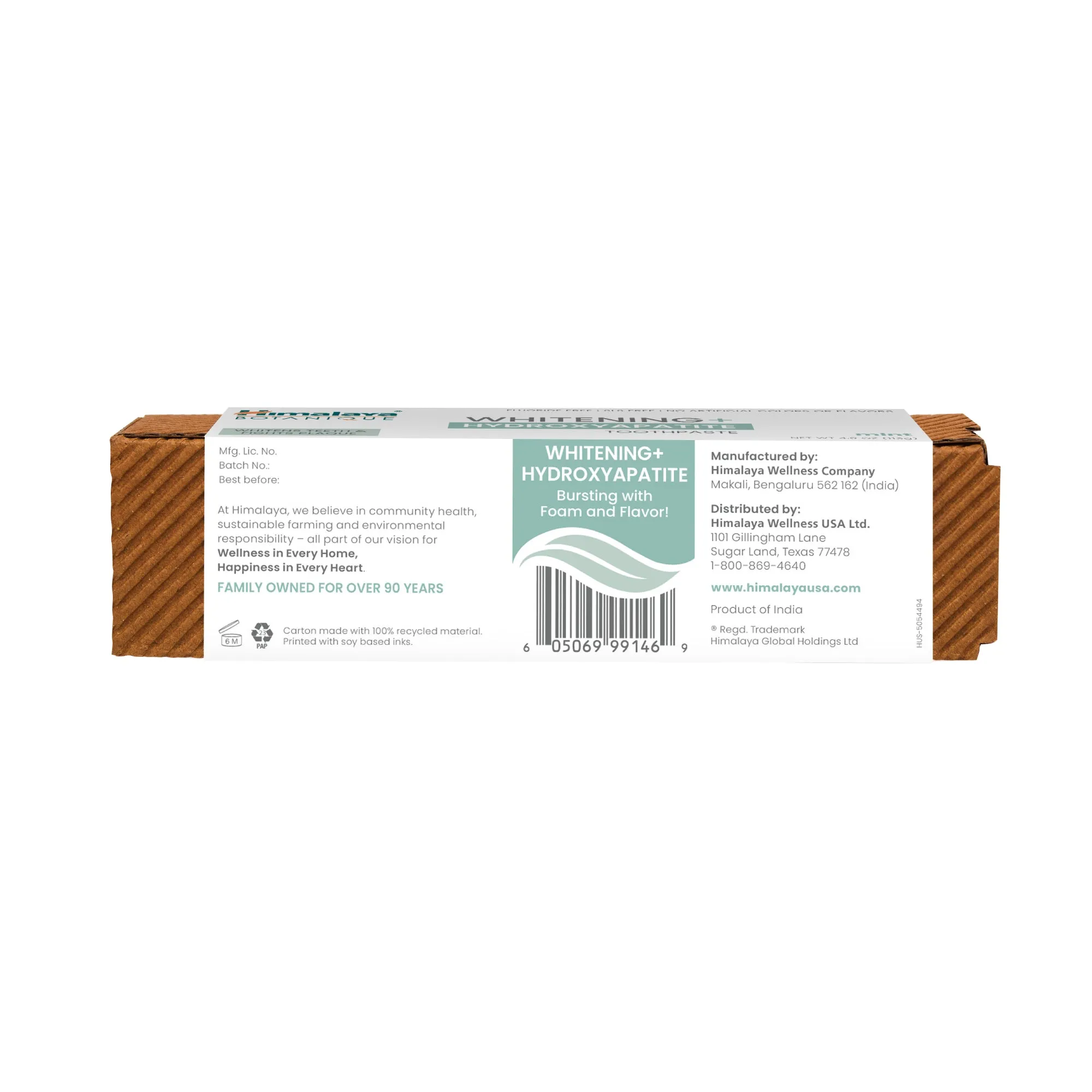 Himalaya Botanique Whitening   Hydroxyapatite Toothpaste - 113 g
