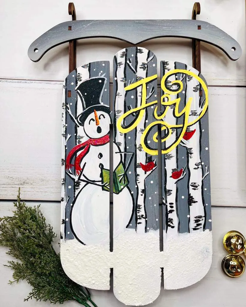 Holiday Sleigh Decor