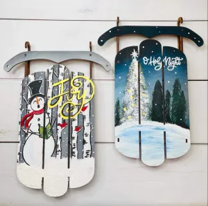 Holiday Sleigh Decor