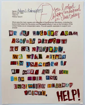 Hostage Letter - Limited Edition Print