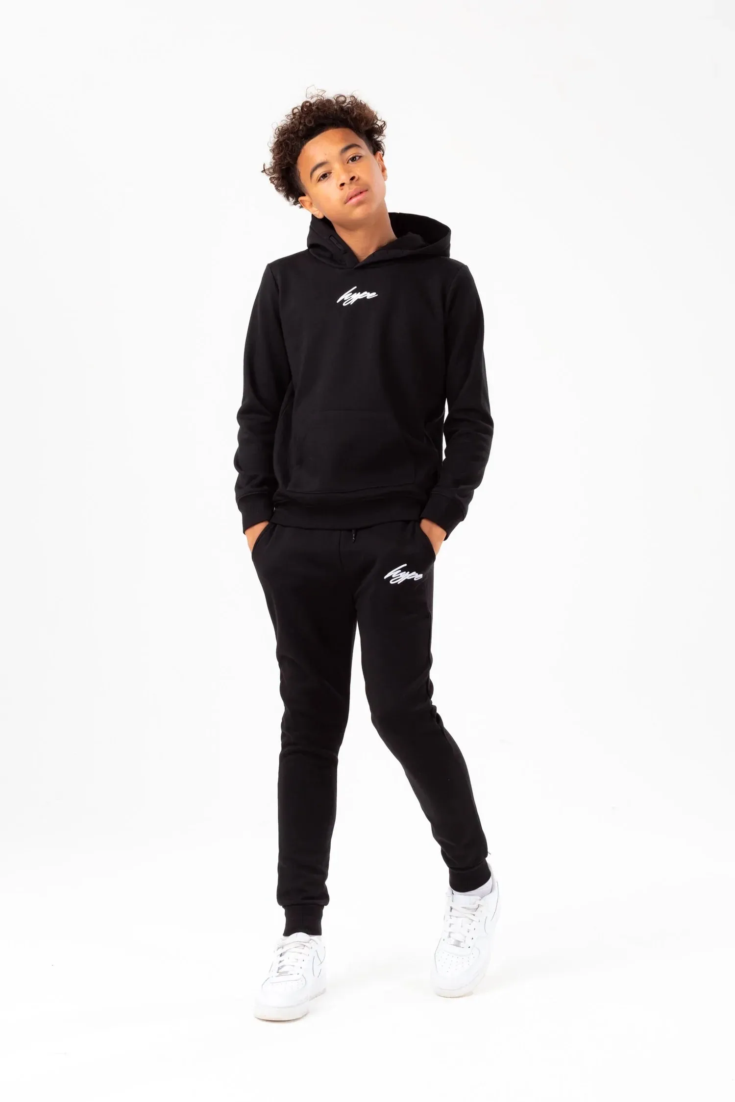 Hype Black Scribble Hoodie Yvlr373