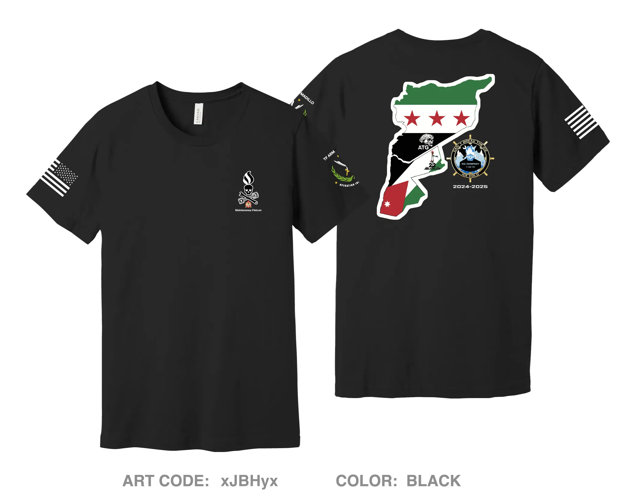 Ice FSC, 1-32 IN BN, 1 BCT, 10 MTN DIV Comfort Unisex Cotton SS Tee - xJBHyx