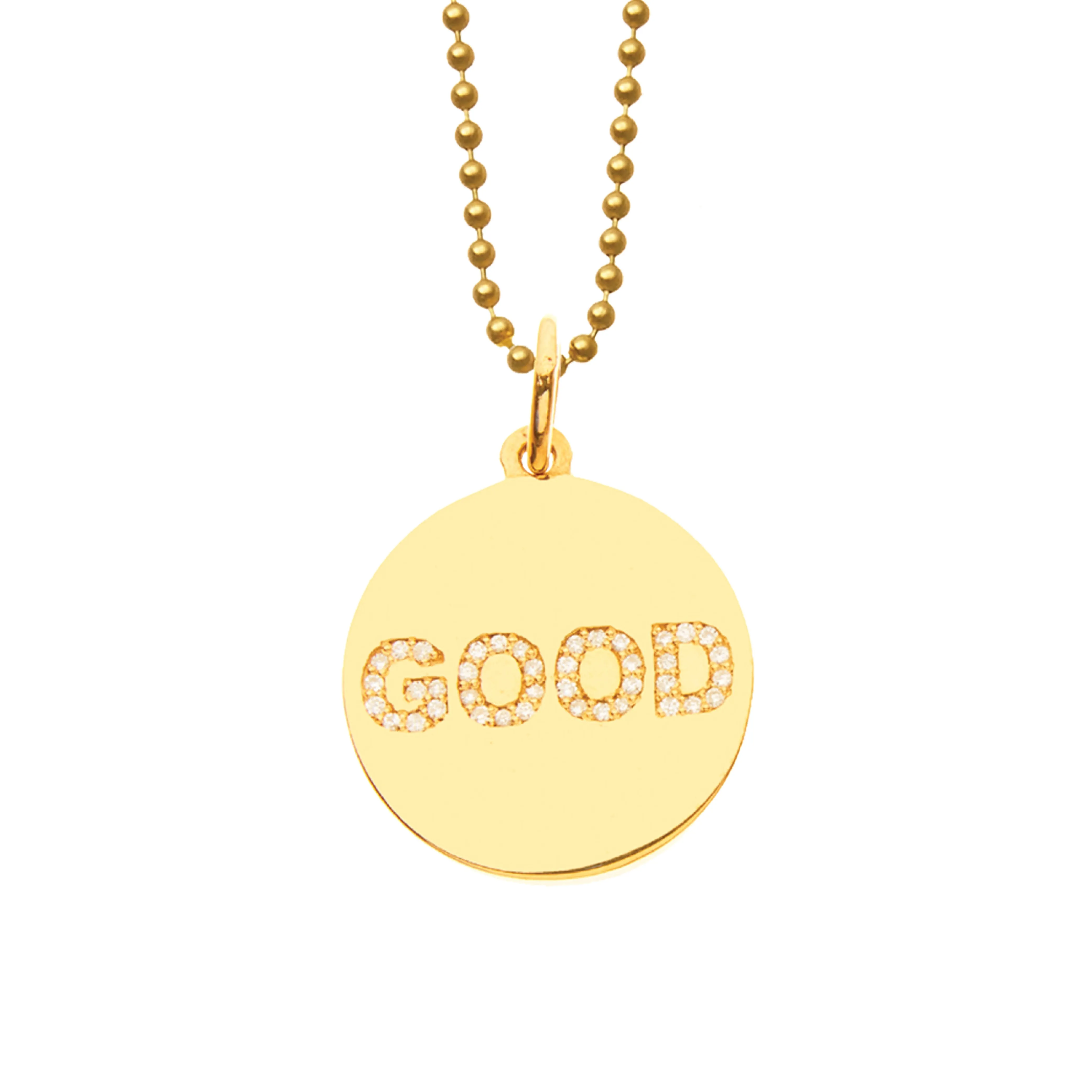 JuJu Double Sided Diamond Medallion w/ Diamonds