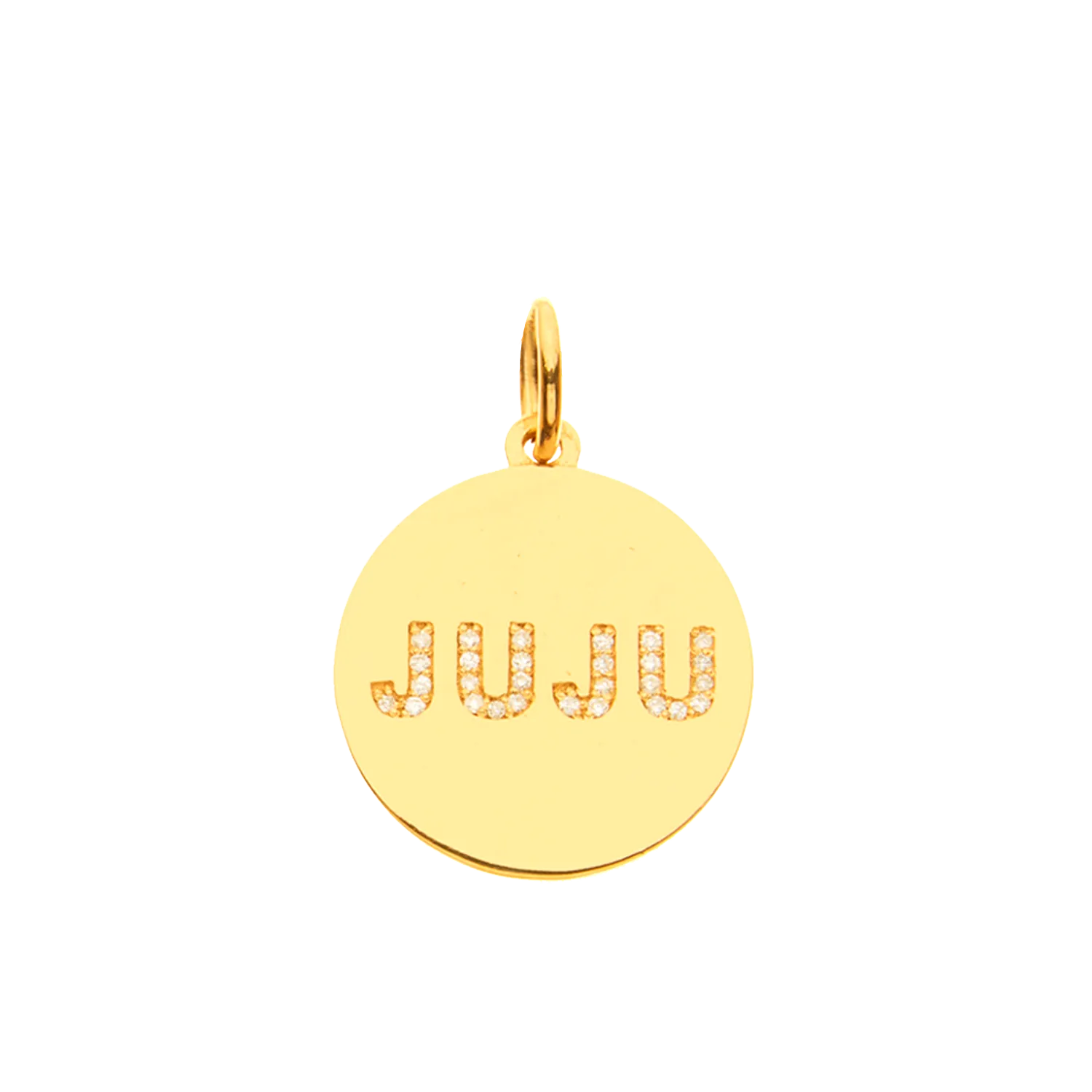 JuJu Double Sided Diamond Medallion w/ Diamonds