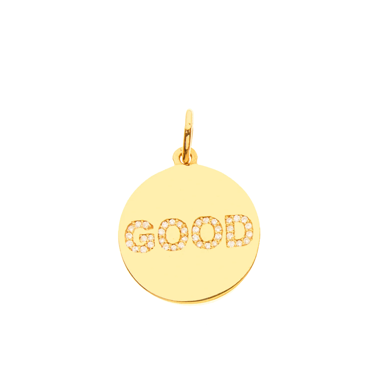 JuJu Double Sided Diamond Medallion w/ Diamonds