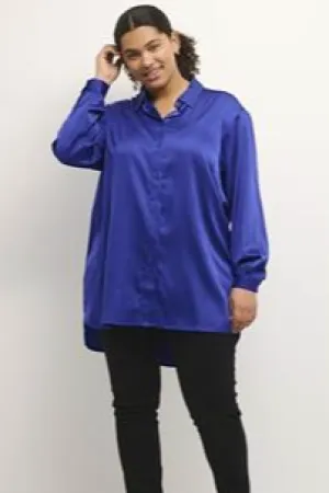 Kaffe Curve  - Kcsasmilla Shirt | Blue