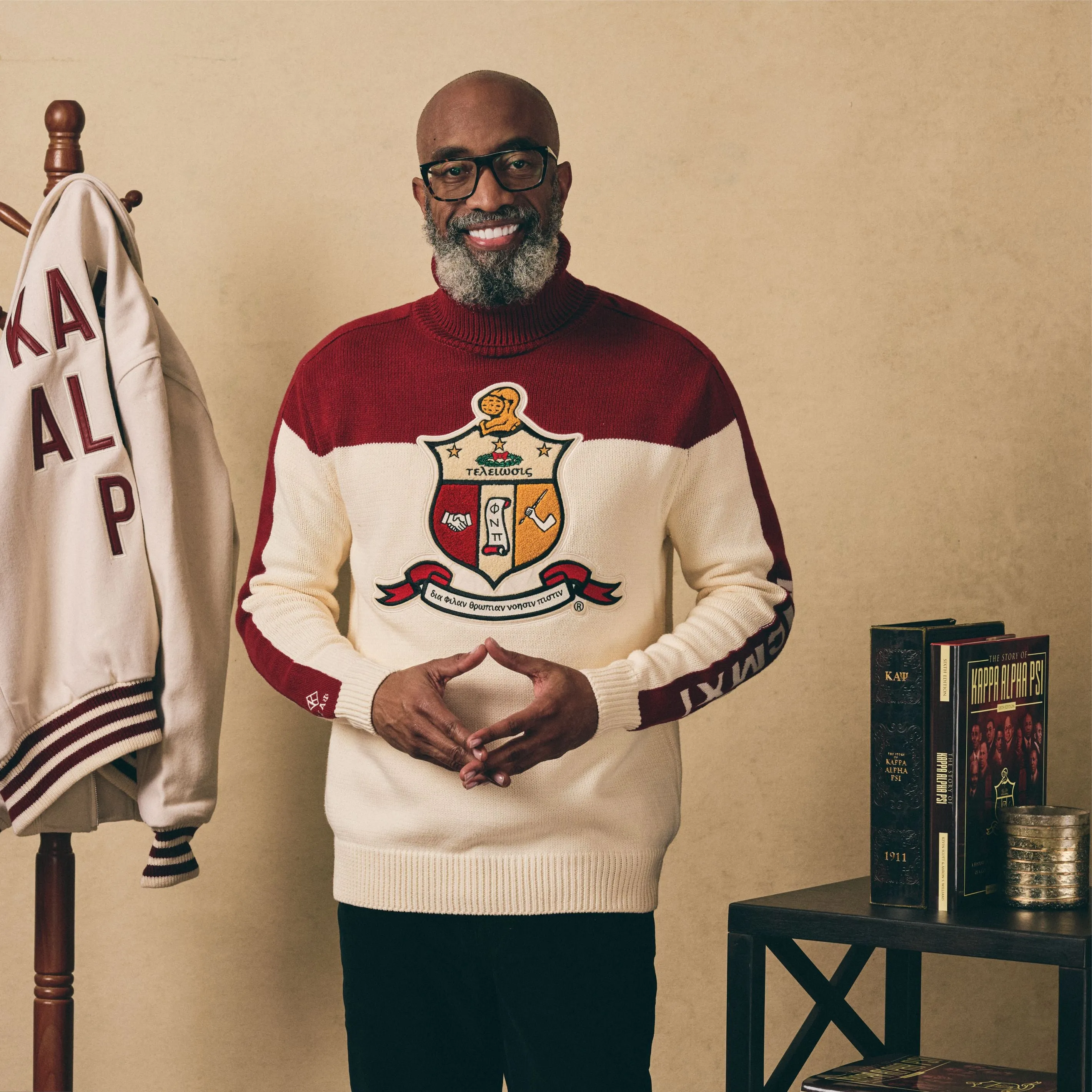 Kappa Alpha Psi Coat of Arms MCMXI Turtleneck Sweater-FINAL SALE