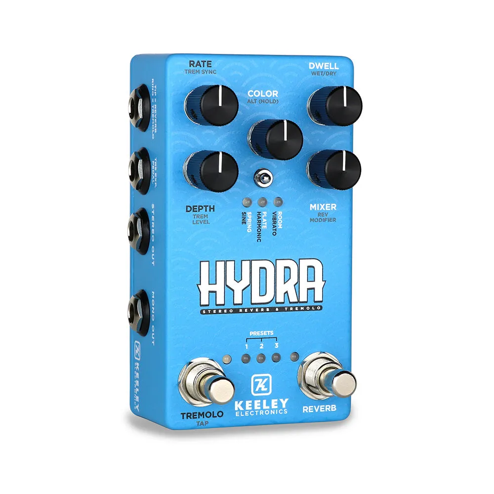 Keeley HYDRA Stereo Reverb & Tremolo Pedal