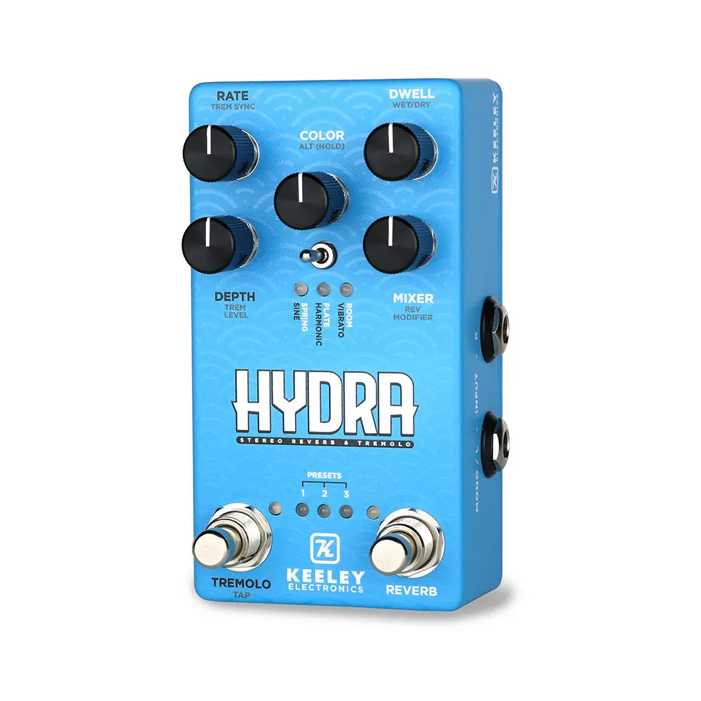 Keeley HYDRA Stereo Reverb & Tremolo Pedal