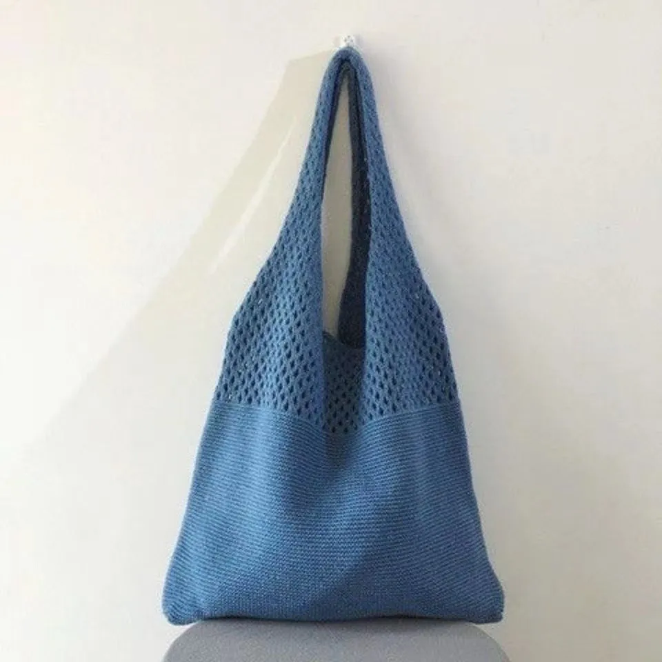 Knitted Fashion Vintage Large Capacity Totes Shoulder Bags