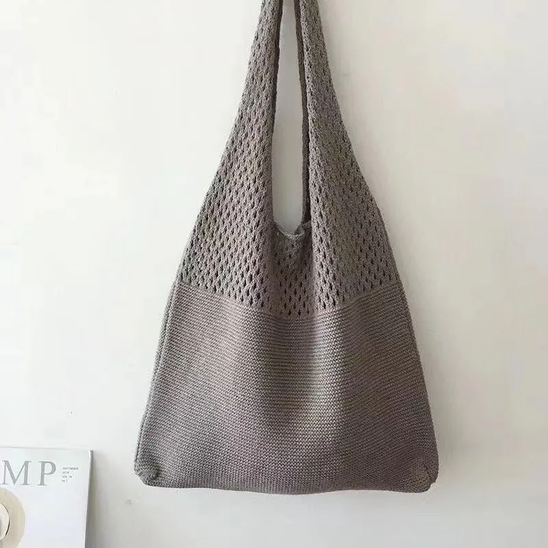 Knitted Fashion Vintage Large Capacity Totes Shoulder Bags