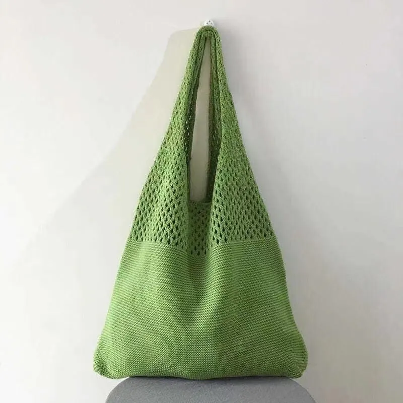 Knitted Fashion Vintage Large Capacity Totes Shoulder Bags