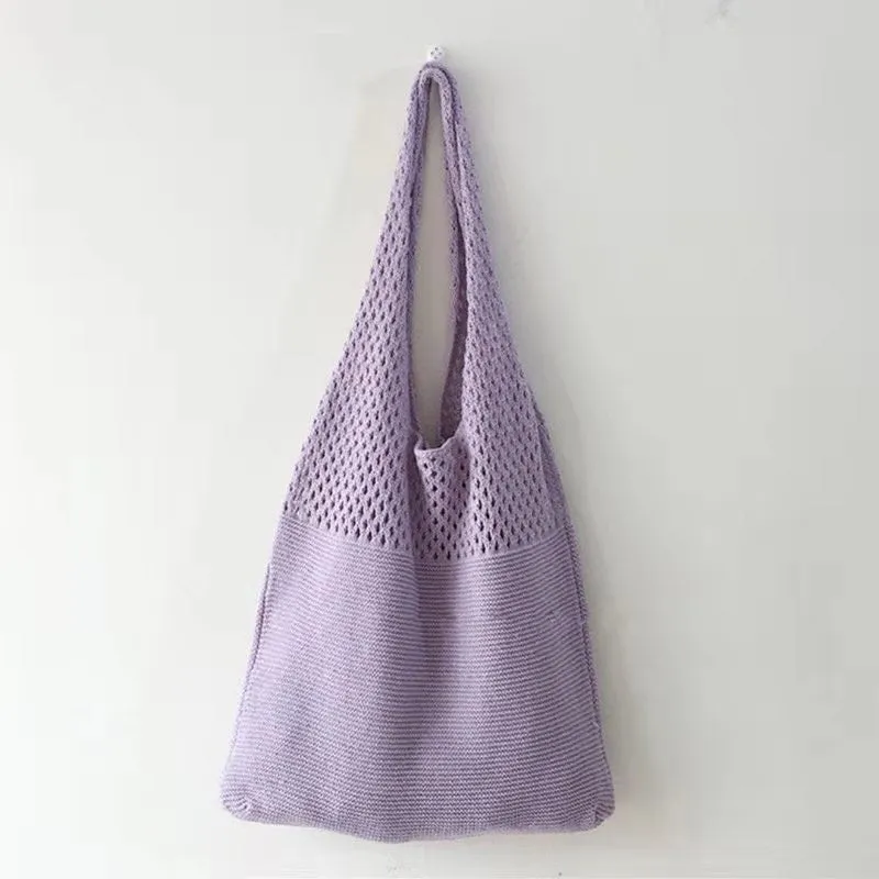 Knitted Fashion Vintage Large Capacity Totes Shoulder Bags