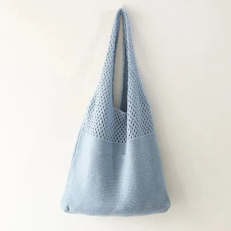 Knitted Fashion Vintage Large Capacity Totes Shoulder Bags