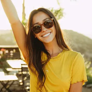 Knockaround® Paso Robles Sunglasses in Blonde Tortoise Amber Polarized