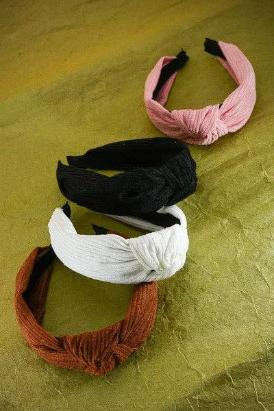 Knotted Corduroy Headband