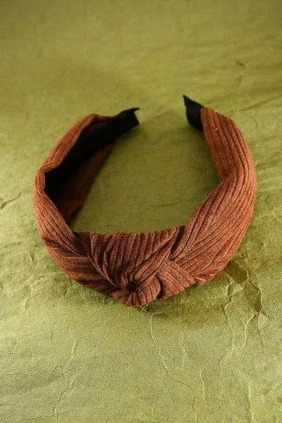 Knotted Corduroy Headband