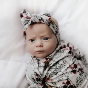 Knotted Gown & Bow | Floral Print