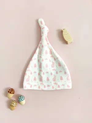 Knotted Hat, Bunny Meadow, Premium 100% Organic Cotton