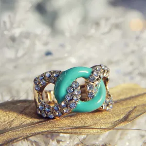 Knotted Ring in Mint
