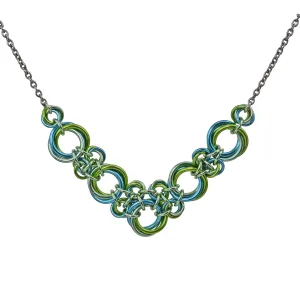 Knotted V Necklace - Absinthe