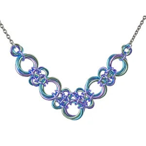 Knotted V Necklace - Cosmic Unicorn