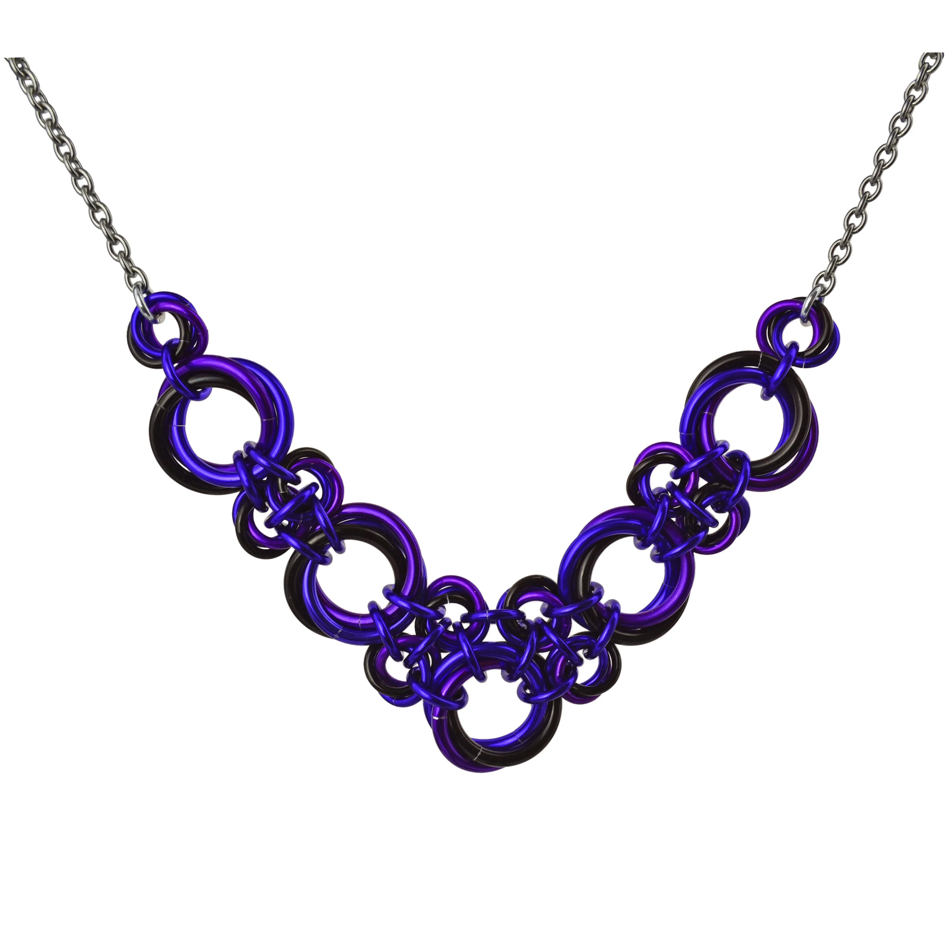 Knotted V Necklace - Cosmic Unicorn