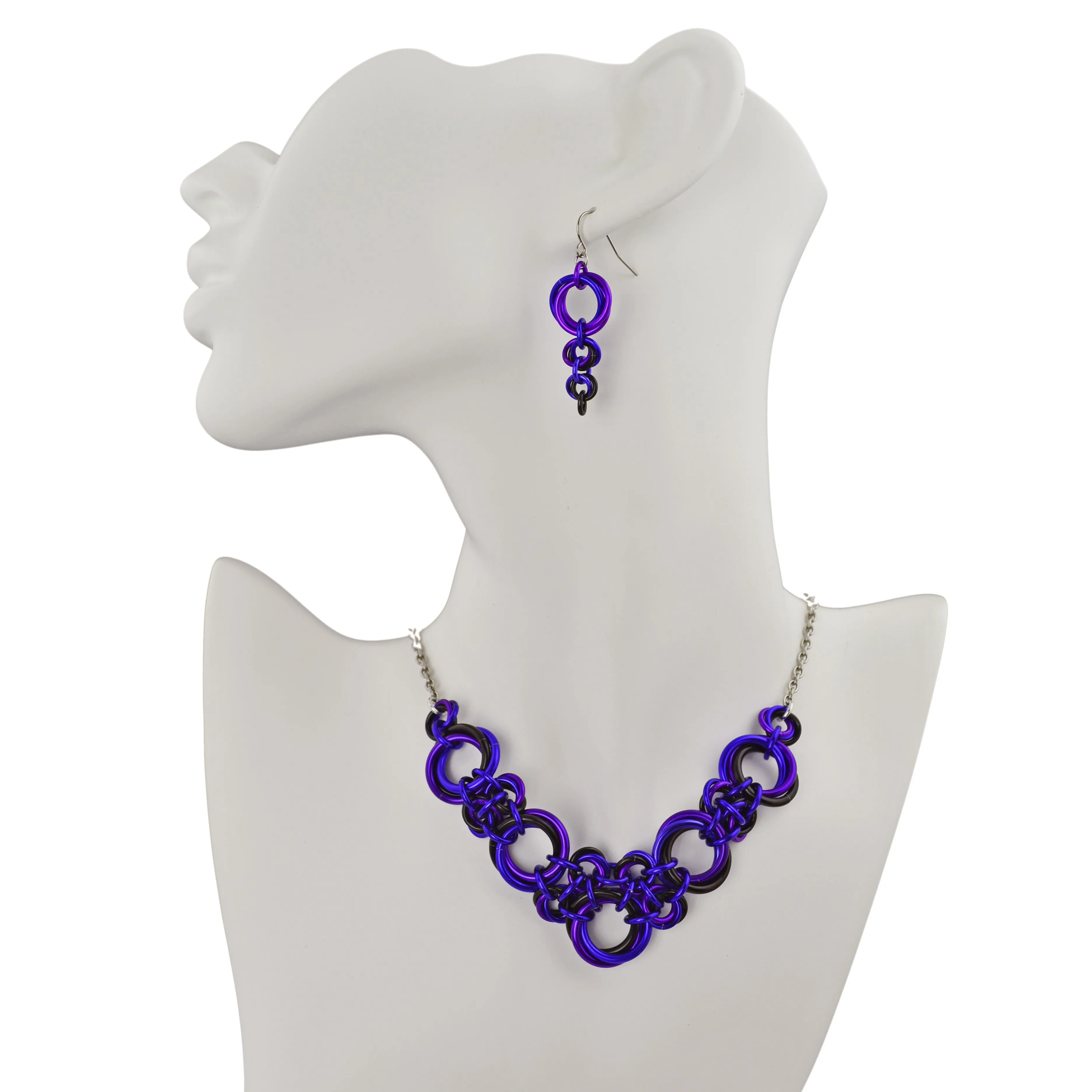 Knotted V Necklace - Cosmic Unicorn